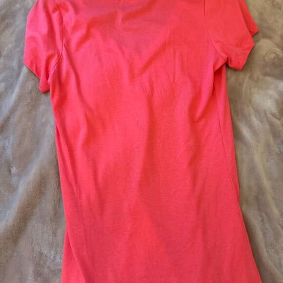 Forever 21 Pink V Neck T Shirt - Picture 3 of 3